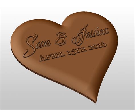 Custom chocolate mold | Heart shaped silicone mold | Personalized wedding gift | Valentine day ...