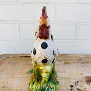 Vintage Rooster Statue Figurine Chicken Animal Home Accessory - Etsy