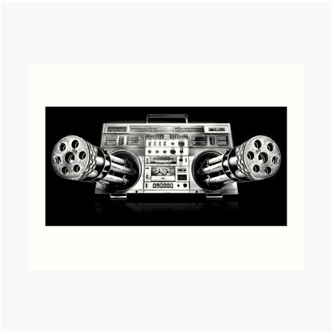 "Ghetto Blaster" Art Print by THUNDERWEAR | Redbubble