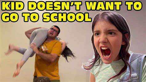 Girl Temper Tantrum Doesn't Want To Go To School! [Original] - YouTube