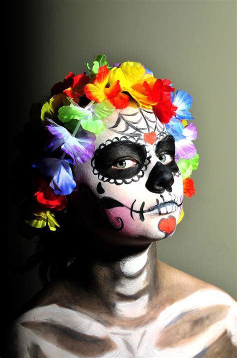 Little Sugar Skull · A Face Painting · Photography, MakeUp Techniques, and Decorating on Cut Out ...