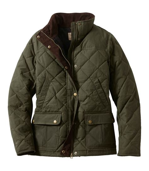 Women's L.L.Bean Upcountry Waxed-Cotton Down Jacket at L.L. Bean