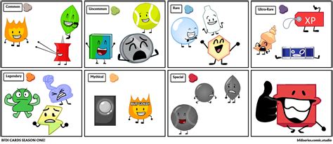 BFDI CARDS SEASON ONE! - Comic Studio