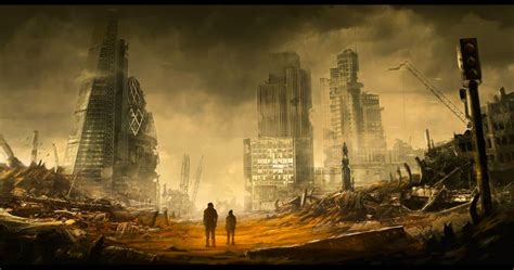 London Wasteland Fantasy Landscape Art