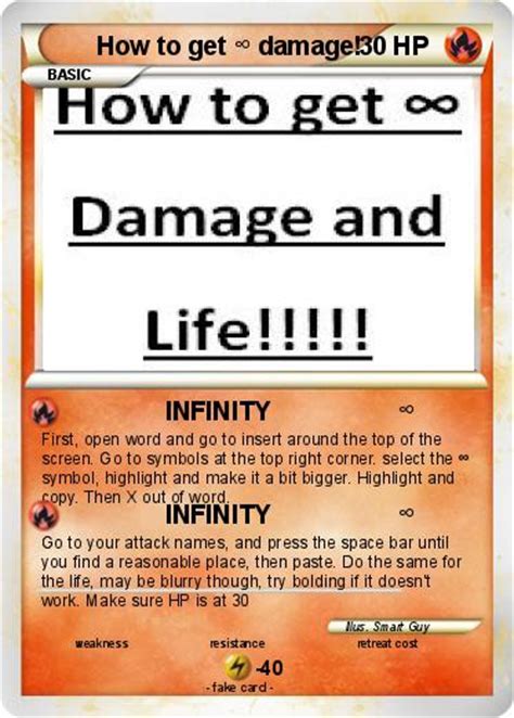 Pokémon How to get damage - INFINITY ∞ - My Pokemon Card