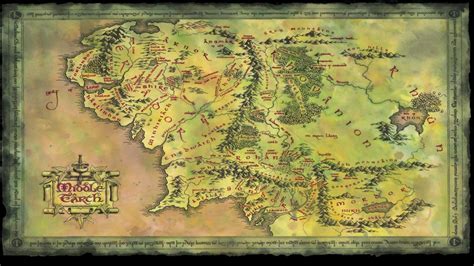 Map of Middle Earth Wallpaper (42+ images)