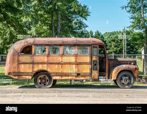 Junk school bus hi-res stock photography and images - Alamy