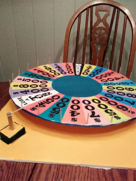 Homemade foam board Wheel of Fortune | Board games diy, Diy games ...