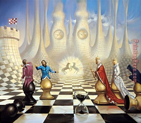 Vladimir Kush Chess Art painting anysize 50% off - Chess Art painting ...