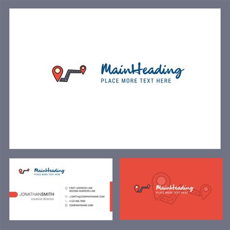 Route Logo design with Tagline Front and Back Busienss Card Template ...