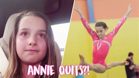 Annie Leblanc Quits Gymnastics Forever *WITH FOOTAGE* - YouTube