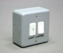 Motor Room Light Switch and Emergency Light Test Switch at PEW Electrical