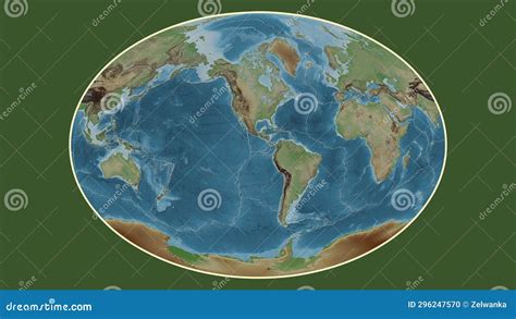 Cocos Plate - Global Map. Fahey. Topografic Stock Illustration - Illustration of volcano, ring ...