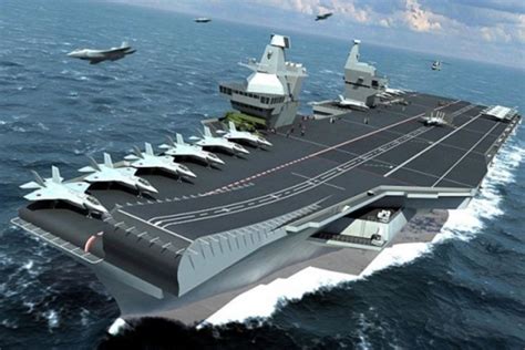 New British aircraft carriers will be second largest afloat