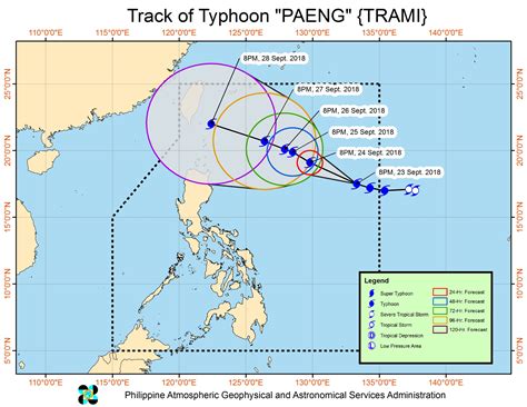 Typhoon Paeng intensifies, maintains direction