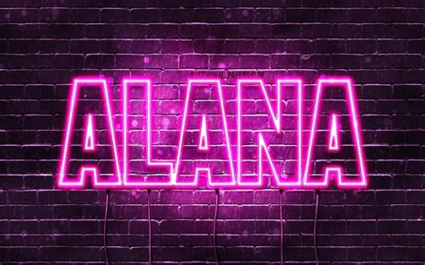 Download wallpapers Alana, 4k, wallpapers with names, female names ...