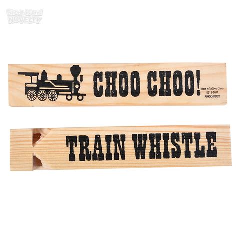 Wooden Train Whistle, 5.75"