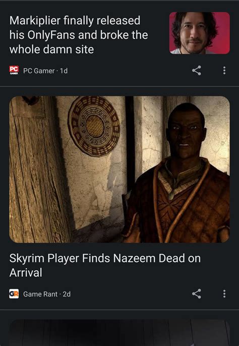 Your average Game Rant article : r/SkyrimMemes