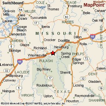 Where is St. Robert, Missouri? see area map & more