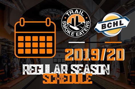 Trail Smoke Eaters 2019-20 Regular Season Schedule Review - BCHLNetwork