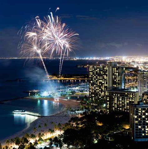 The Feel Flows: Waikiki Fireworks - Hilton Hawaiian Village