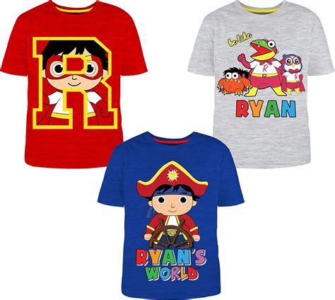 Buy Ryan's World 3 Pack T-Shirts Online at Lowest Price in Ubuy Nepal. B07JQ94PH4