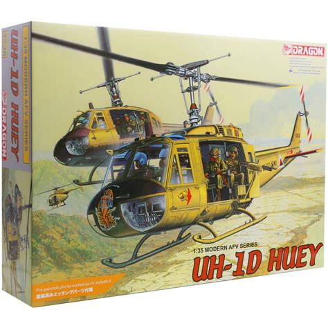 Dragon UH-1D Huey Helicopter US Army Vietnam War Military Model Kit Scale 1:35