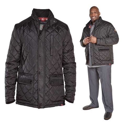 Duke D555 Mens Barton Big Tall King Size Quilted Jacket Designer Zip Up Coat