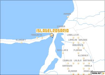 Isla del Rosario (Colombia) map - nona.net