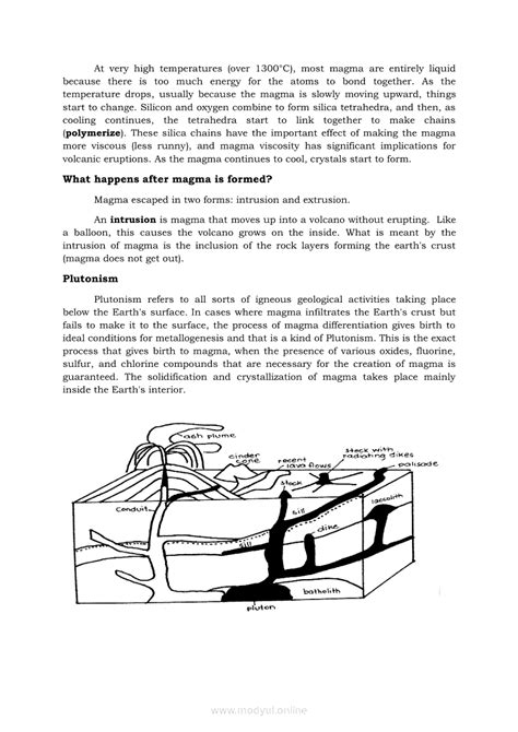 Earth Science Quarter 2 – Module 3: Endogenic Processes: Plutonism and Volcanism | SHS Modules