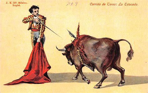 Corrida de Toros Mexico Tarjeta Postal Postcard Post Card | OldPostcards.com