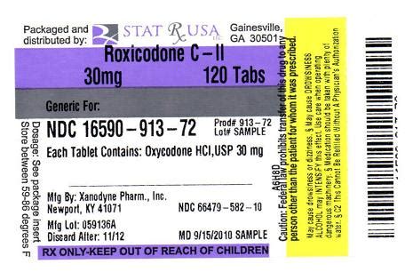 Roxicodone Information, Side Effects, Warnings and Recalls