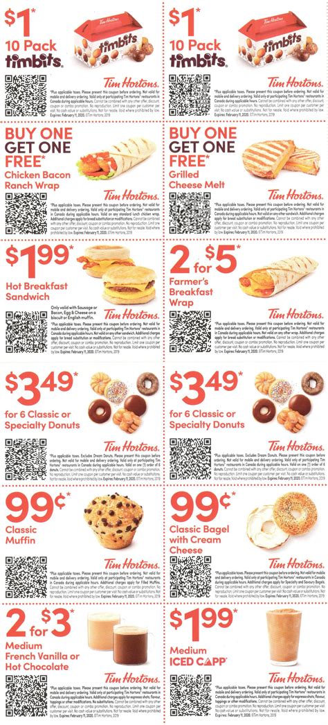 Tim Hortons Coupons Canada