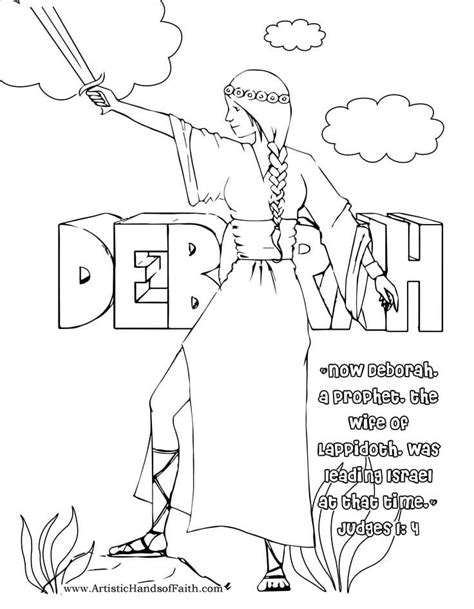 Deborah Bible Coloring Pages For Kids