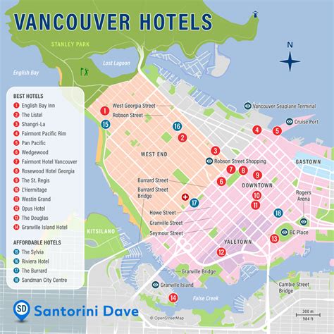 VANCOUVER HOTEL MAP - Best Areas, Neighborhoods, & Places to Stay