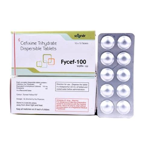 CEFIXIME 100 MG DT TABLETS Manufacturer and Supplier in India