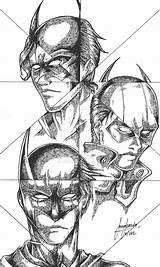 Batman Robin Nightwing Red Hood Drawing Sketch Coloring Page sketch template