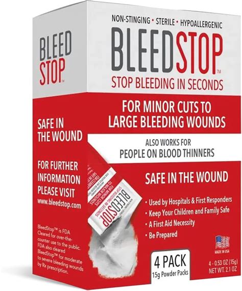 Top-rated BleedStop powder for blood clotting