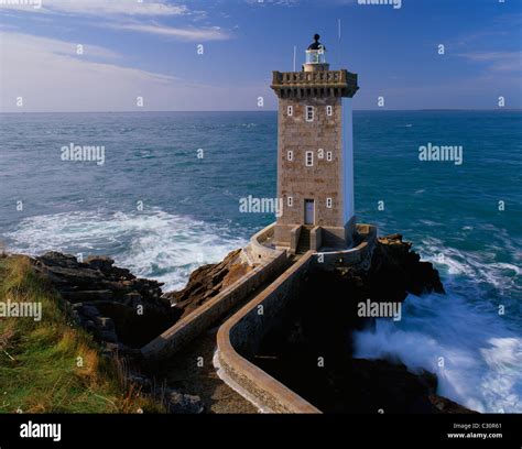 Phare d'Kermovan, Le Conquet, Finistere, Northern Brittany coast Stock Photo: 36282905 - Alamy