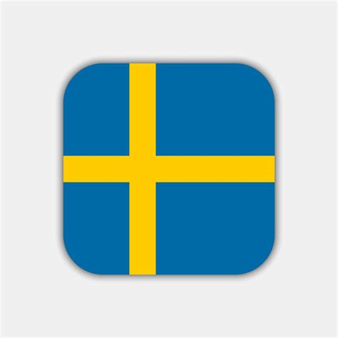 Sweden flag, official colors. Vector illustration. 11081872 Vector Art at Vecteezy