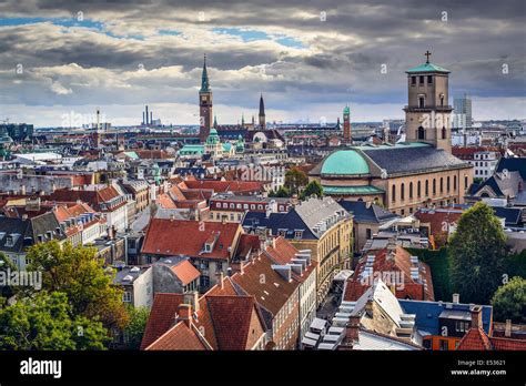 Copenhagen, Denmark old city skyline Stock Photo - Alamy