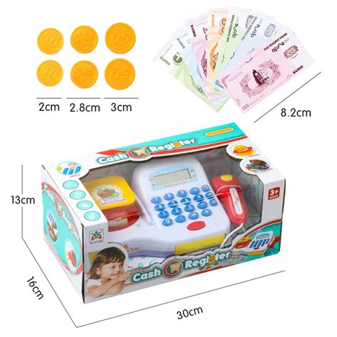 NEW Children Cashier Toy With Shopping Accessories Kids Plastic Cash ...