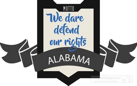 Alabama State Clipart - alabama-state-motto-clipart-image - Classroom Clipart