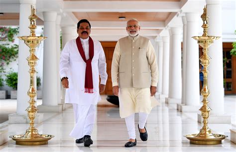 Image: The former President of Sri Lanka, Mr. Mahinda Rajapaksa meeting ...