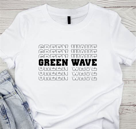 Green Wave Svg Green Wave Mascot Svg Team Mascot Svg School - Etsy