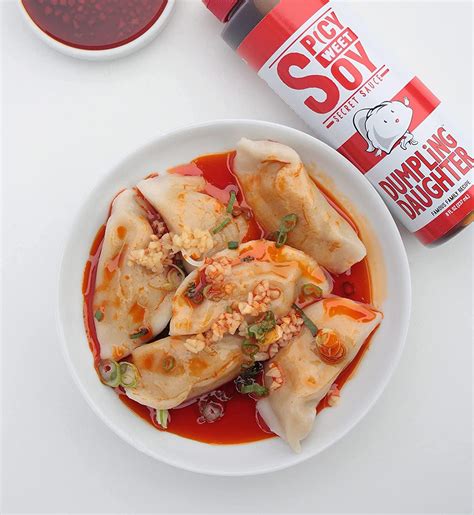 Dumpling Daughter - Spicy Sweet Soy Sauce (8 oz) - Brown Sugar Sweetened Soy Sauce Balanced with ...