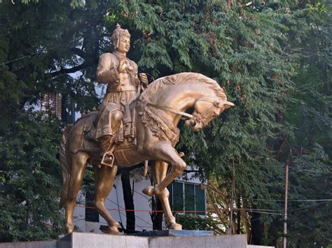 Equestrian statue of Basava in Bangalore, Karnataka India