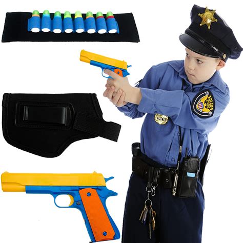 Buy Colt 1911 Kid Toy with Soft Bullets Ejecting Magazine with Black Holster - Style of M1911 ...