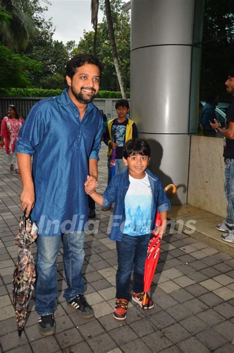 Actor Anand Tiwari and child actor Kabir Sajid at Press meet of 'Sex ...