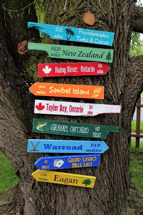 9 Pack Custom Wooden Directional Signs by CurioObscurio on Etsy https ...